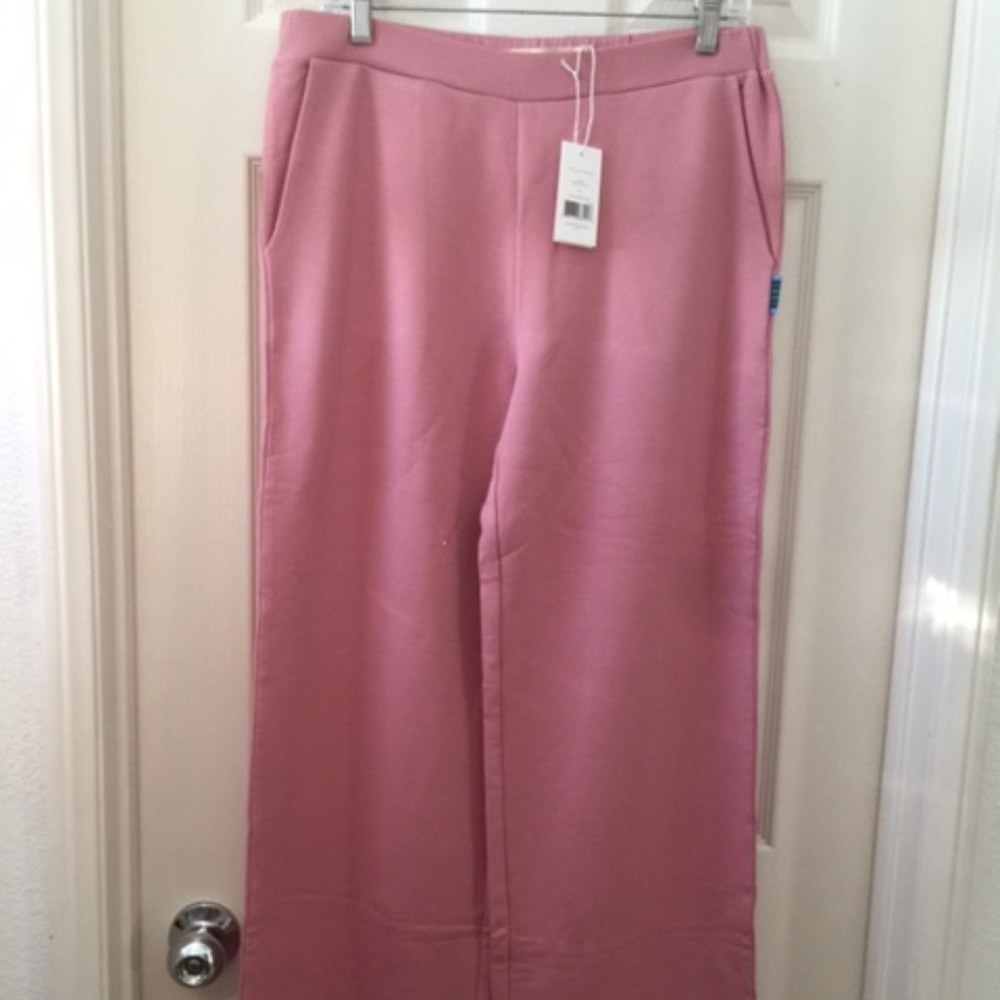 Tory Burch Sports Wide Leg Pink Pants Size L